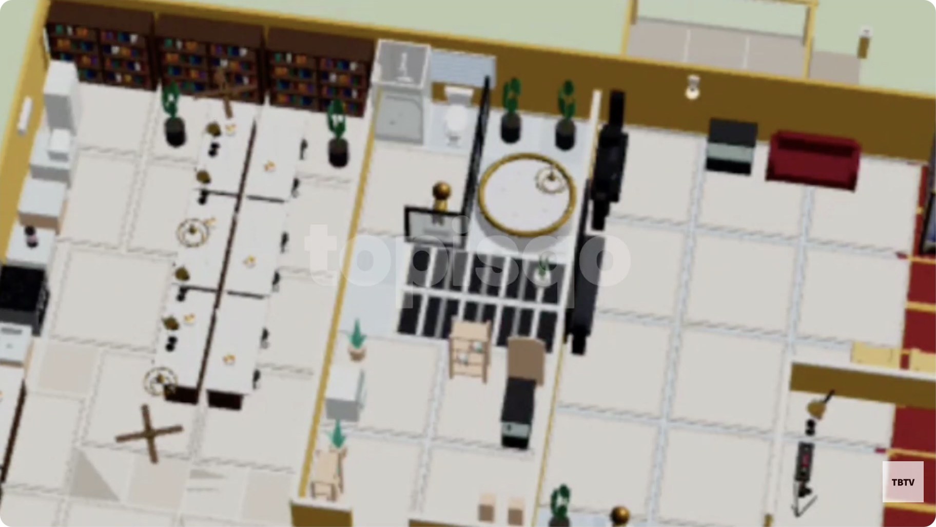 Overhead LagosLife interior from Topisqotv’s makeover video