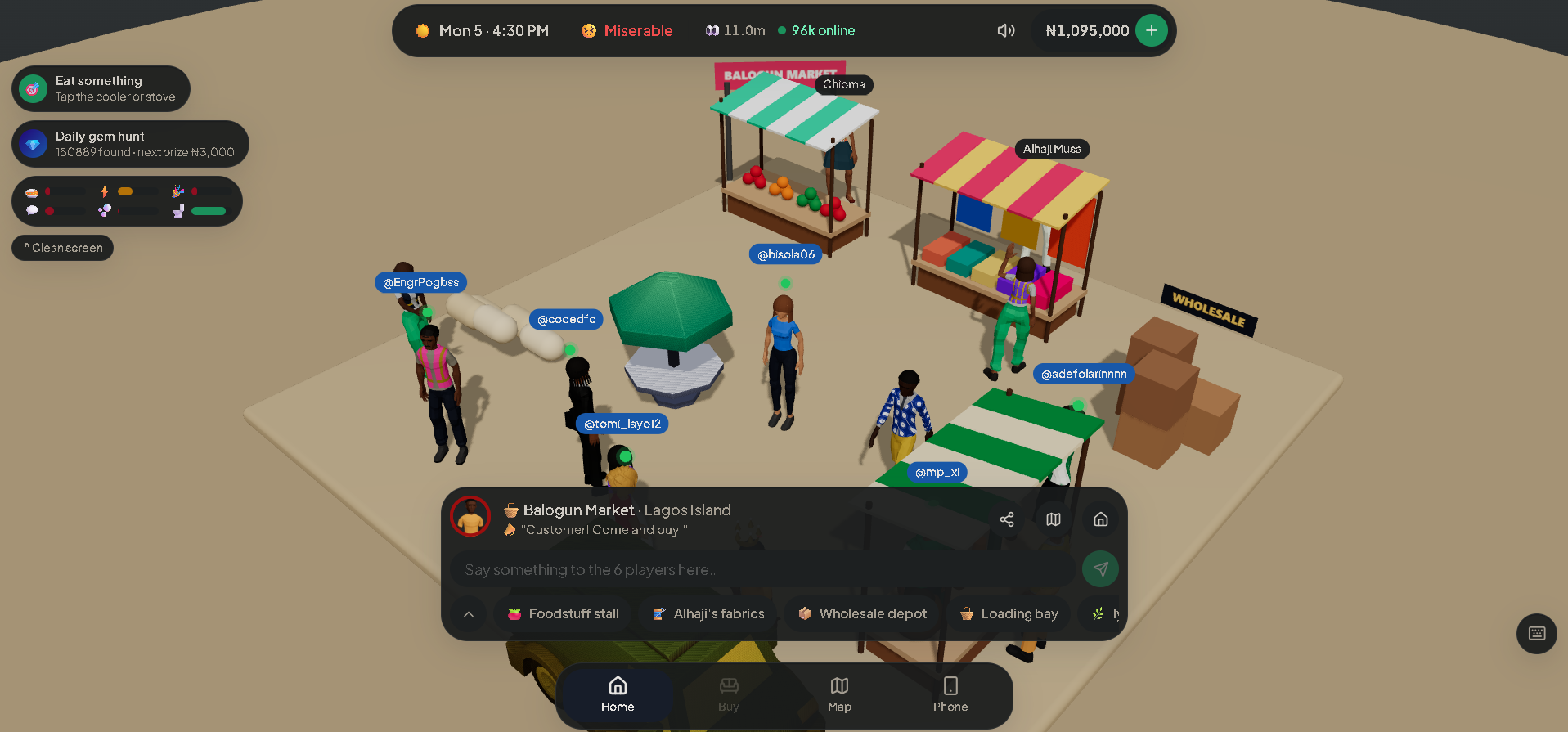 Players at Balogun Market in LagosLife