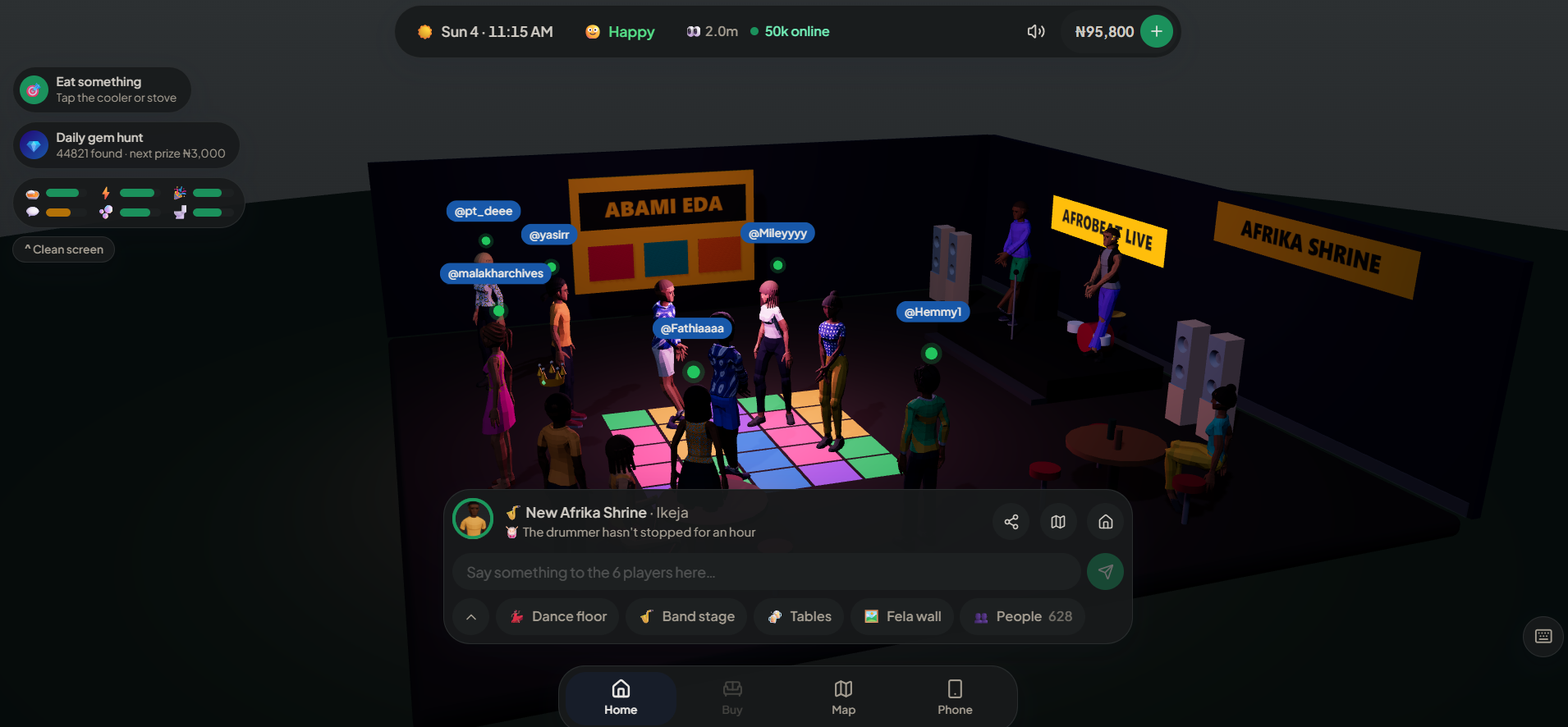 Lagos Life gameplay at New Afrika Shrine